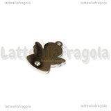 Ciondolo Angelo con strass in Acciaio Inox 12x15mm