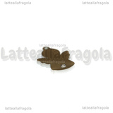 Ciondolo Angelo con strass in Acciaio Inox 12x15mm