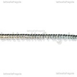 Base Bracciale tipo pandora in rame silver plated 19cm