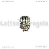 Harry Potter 3D foro largo in metallo argento antico 13x8mm