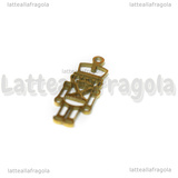 Ciondolo Schiaccianoci in Acciaio Inox Dorato 22.5x7.5mm