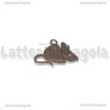 Ciondolo Topo in Acciaio Inox 10x13mm