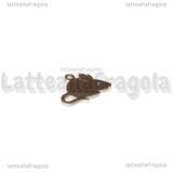 Ciondolo Topo in Acciaio Inox 10x13mm