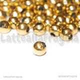 10 Sfere in Acciaio Inox Dorato 5mm
