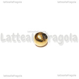 10 Sfere in Acciaio Inox Dorato 5mm