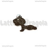 Ciondolo Bimbo in Acciaio Inox 20.5x16mm