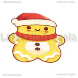 3 Buste Gingerbread in plastica rigida richiudibili 20x17.3x0.3cm
