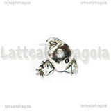 Dobby di Harry Potter 3D foro largo in metallo argento antico 13x15mm