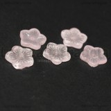 5 Fiori in vetro Rosa Chiaro 12.5x13mm