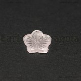 5 Fiori in vetro Rosa Chiaro 12.5x13mm