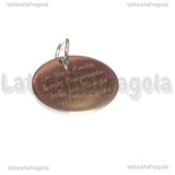 Ciondolo Un Vero Amico lascia l'impronta delle sue Zampe sul Tuo Cuore in acciaio inox 20mm