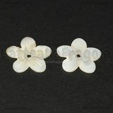 Fiore in Madreperla Bianca 24x3mm