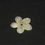 Fiore in Madreperla Bianca 24x3mm