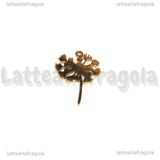 Ciondolo Soffione Dente di Leone in Acciaio Inox Dorato 13x21mm