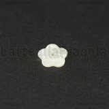 3 Fiori in Madreperla Bianca 8x1.5mm