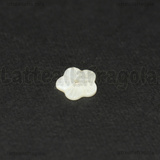 3 Fiori in Madreperla Bianca 8x1.5mm