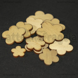 Set 10 Fiori in legno naturale 14-30mm