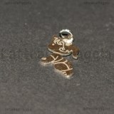 Ciondolo Bimba in Acciaio Inox 17x13mm