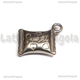 Ciondolo Caramella 3D in Acciaio Inox 20x16.5x4.5mm