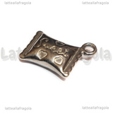 Ciondolo Caramella 3D in Acciaio Inox 20x16.5x4.5mm