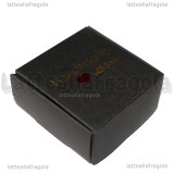 Scatola in Cartone Nero Fantasia Handmade with love 5.5x5.5x2.5cm