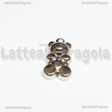 Ciondolo Orsetto in Acciaio Inox 19x10.5x4mm