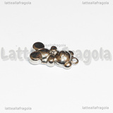Ciondolo Orsetto in Acciaio Inox 19x10.5x4mm