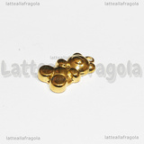 Ciondolo Orsetto in Acciaio Inox Dorato 19x10.5x4mm
