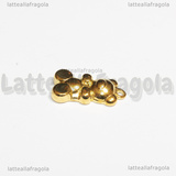 Ciondolo Orsetto in Acciaio Inox Dorato 19x10.5x4mm