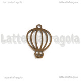 Ciondolo Mongolfiera in Acciaio Inox 28x11mm