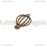 Ciondolo Mongolfiera in Acciaio Inox 28x11mm