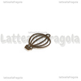 Ciondolo Mongolfiera in Acciaio Inox 28x11mm