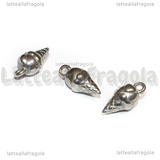 Ciondolo Cono Gelato 3D in Acciaio Inox 16.5x8x8mm