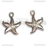 Ciondolo Stella Marina 3D in Acciaio Inox 21.5x17x3.5mm