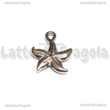 Ciondolo Stella Marina 3D in Acciaio Inox 21.5x17x3.5mm
