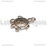 Ciondolo Tartaruga 3D in Acciaio Inox 28.5x19x7mm