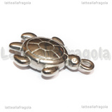 Ciondolo Tartaruga 3D in Acciaio Inox 28.5x19x7mm