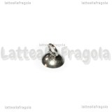 3 Portapendenti a Coppetta in Acciaio Inox 8x8mm