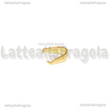 5 Portapendenti in Acciaio Inox Dorato 6.5x6x3mm