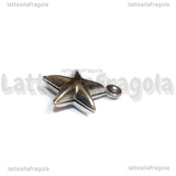 Ciondolo Stella 3D in Acciaio Inox 14x12x4.5mm