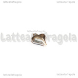 Ciondolo Cuore 3D in Acciaio Inox 11x9x4mm