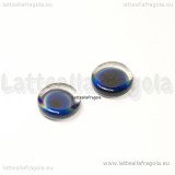 2 Cabochon in vetro colorato termosensibile 10mm