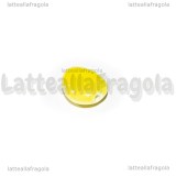 Goccia in Ceramica Limone effetto perlato foro passante 16x12mm