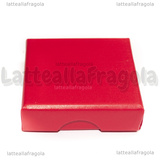 Astuccio in Cartone rigido Rosso 50x50x15mm