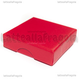 Astuccio in Cartone rigido Rosso 50x50x15mm