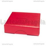 Astuccio in Cartone rigido Rosso 50x50x15mm