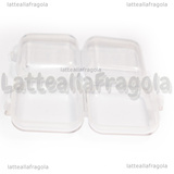 Scatola in plastica trasparente 35x35mm