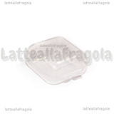 Scatola in plastica trasparente 35x35mm