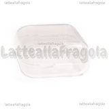 Scatola in plastica trasparente 35x35mm