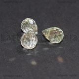 3 Gocce in Vetro Sfaccettato Champagne AB 8x6mm